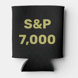 S&P 7,000レベル株価指数お祝い 缶クーラー
