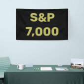 S&P 7,000達成記念 株式市場のお祭り 横断幕 (トレードショー)