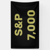 S&P 7,000達成記念 株式市場のお祭り 横断幕 (縦)