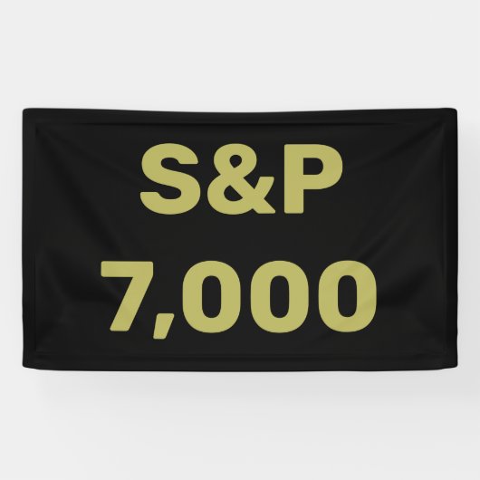 S&P 7,000 達成記念 株式市場のお祭り 横断幕 (横)