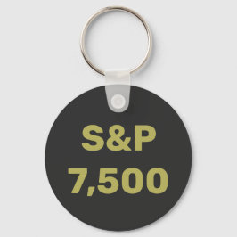 S&P 7,500 Level Stock Market Index Celebration キーホルダー