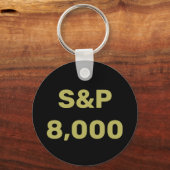 S&P 8000レベル 株式市場指標のお祝い キーホルダー (裏面)