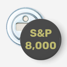 S&P 8000レベル 株式市場指標のお祝い 栓抜き