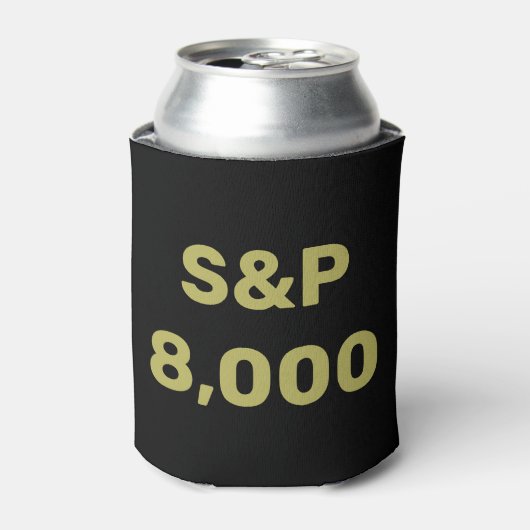 S&P 8000レベル 株式市場指標のお祝い 缶クーラー (缶正面)