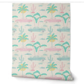 S -Palm Springs Pastel Design – Cars & Palms 壁紙 (ほどく)