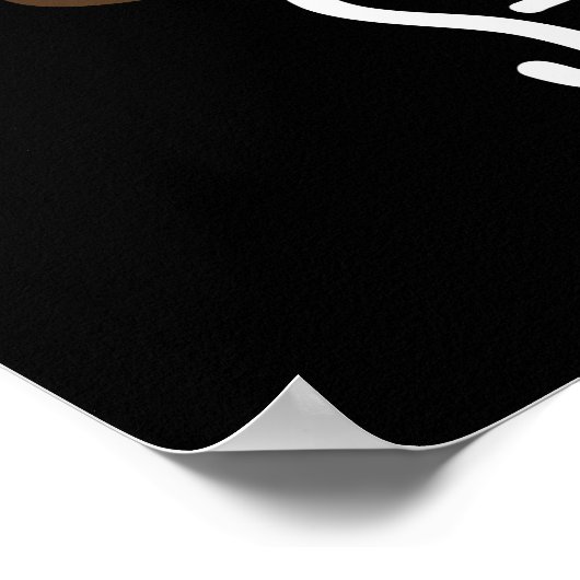 S-poo-ky幽霊おもしろいウンチプンダークBG ポスター (角)