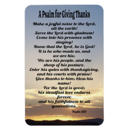 S-Psalm 100与え用の詩篇 マグネット