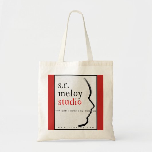S.R. Meloyのスタジオの本のトート トートバッグ (正面)