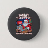 s Rebooting Santa Tech Support Team 缶バッジ (正面)