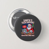 s Rebooting Santa Tech Support Team 缶バッジ (正面&裏面)