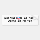 S-RoundObamaSymbolの方法HのPEおよび変更… バンパーステッカー (正面)