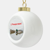 S Rozhdestvom – マラード セラミックボールオーナメント (右)