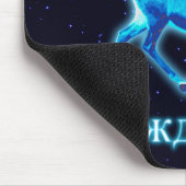 S Rozhdestvom - Blue Caribou （トナカイ） マウスパッド (コーナー)