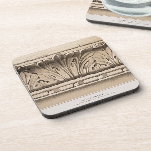 S.Sの教会の墓からのコーニスの鋳造物、 コースター (左側)