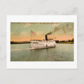 S.S.ハートフォードはコネチカット川を上る ポストカード (正面)