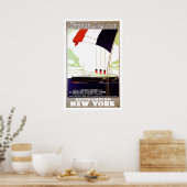 S.S.パリフランスのラインCGTヴィンテージ船広告 ポスター (キッチン)