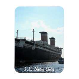 S.S.ユナイテッド・ステーツの船尾の眺め マグネット