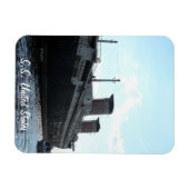 S.S.州の船尾の統一された表示 マグネット (横)