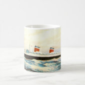 S.S. 米国-アメリカはさみ金のプロジェクト コーヒーマグカップ (中央)