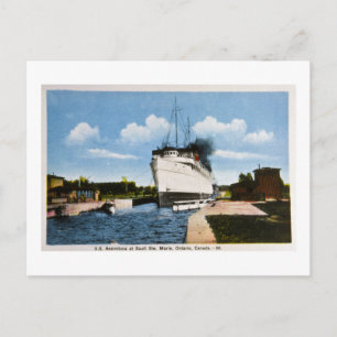 S.S. Assiniboia at Sault Ste.カリフォルニア州,オンタリオ州,マリー ポストカード