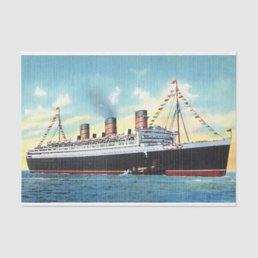 S. S. Queen Mary (1930-1945)海ライナー 薄葉紙 (正面)