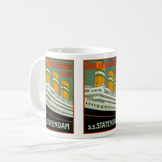 s.s. Statendam コーヒーマグカップ (正面左)