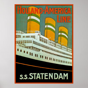 s.s. Statendam ポスター