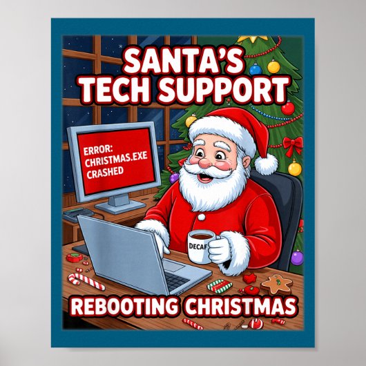 s Santa Support Tech Rebooting Lover ポスター (正面)