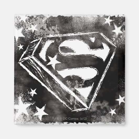 S-Shield With Stars マグネット (正面)