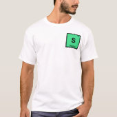 S - Sisyphusギリシャ化学周期表記号 Tシャツ (正面)