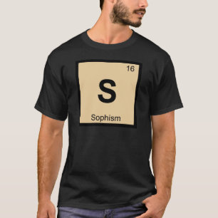 S - Sophism哲学化学の定期表 Tシャツ