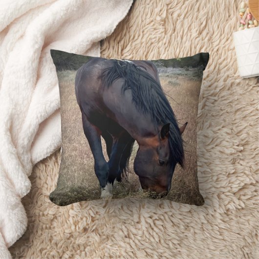 S Steens Throw Pillow クッション (ブランケット)