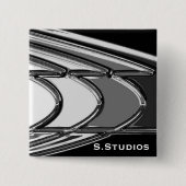 S.Studiosのロゴ 缶バッジ (正面)