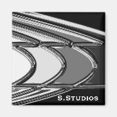 S.Studiosロゴ マグネット (正面)