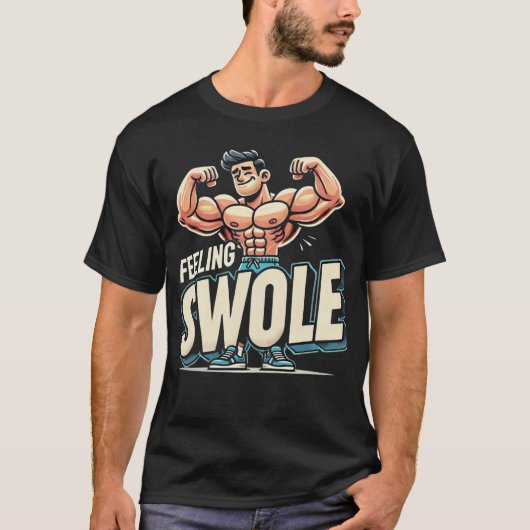 s swole 感じ - Gymシャおもしろいツ Tシャツ (正面)