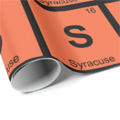 S - Syracuse New York Chemistry Periodic Table（シラク ラッピングペーパー (ロールコーナー)