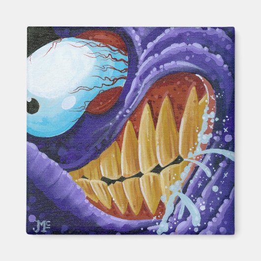 "S#%t食べ物のGrin" マグネット (正面)