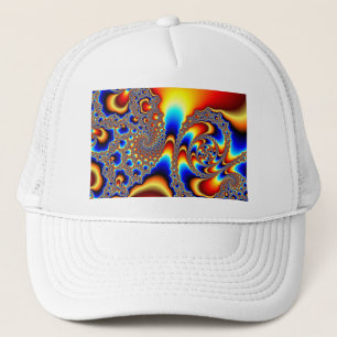 s through -スリップまたは滑ること Fractal Art キャップ