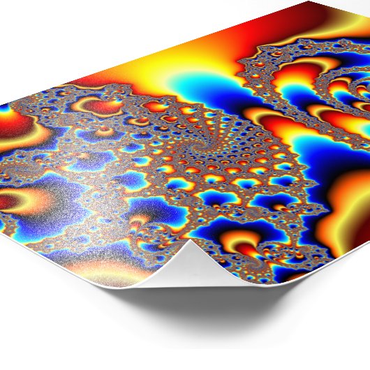 s through -スリップまたは滑ること Fractal Art フォトプリント (角)