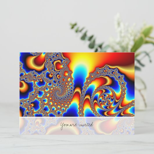 s through -スリップまたは滑ること Fractal Art 招待状 (スタンド正面)