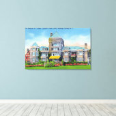 S. Track Estate Mansionの外観ビュー キャンバスプリント (インサイチュ (ウッドフロア))