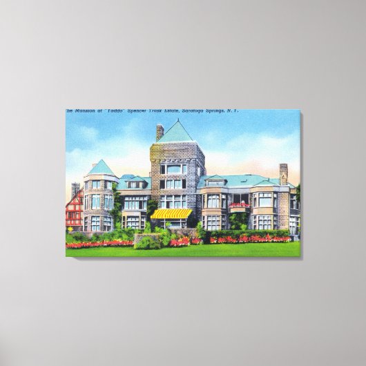 S. Track Estate Mansionの外観ビュー キャンバスプリント (正面)