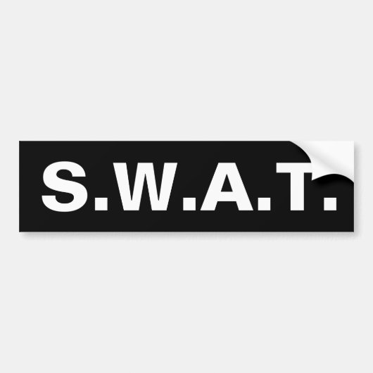S.W.A.T. -殴打の特別な武器および作戦 バンパーステッカー (正面)