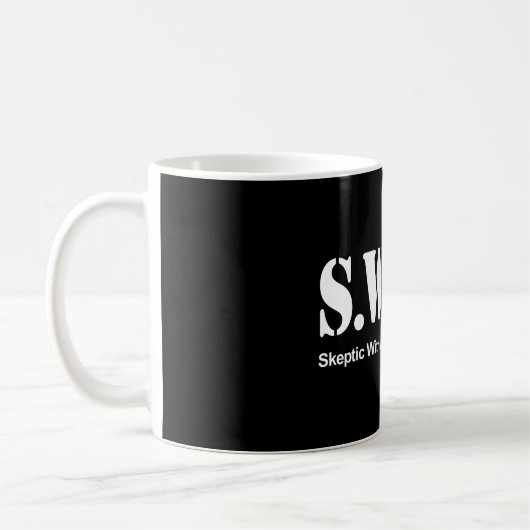 S.W.A.T. (無神論的な傾向と懐疑的) コーヒーマグカップ (左)