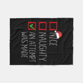 Saのいけなクリスマスリストに素敵な試みが行われた フリースブランケット (正面(横))