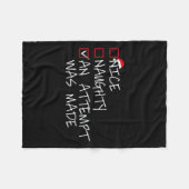 Saのいけなクリスマスリストに素敵な試みが行われた フリースブランケット (正面(横))