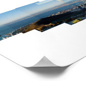 SAケープタウン、ライオンズヘッドマウンテンから眺める ポスター (角)