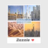 SAサウジアラビア – モスク – メッカ – Rub Al Khali - シール (シート)