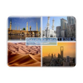 SAサウジアラビア – モスク – メッカ – Rub Al Khali - マグネット (横)