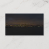 Sa上の雲の中に都市の光が照らされたスカイライン 名刺 (裏面)